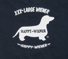 Happy-Wiener shirt sizes